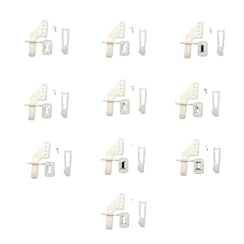 TIAJTHYD 10/20 Sets KT Ruderwinkel mit Vier Löchern am Steuerhorn und Gabelkopf 21 mm Set Ruder Querruder Höhenruder for RC Starrflügelflugzeug(20 Sets) von TIAJTHYD