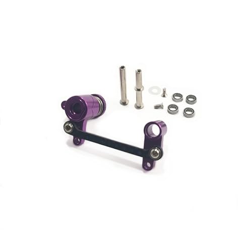 TIAJTHYD 144001 for wlt-oys 124019 124017 rc Auto Metall Upgrade Teile Legierung lenkung Set wltoys 144001 124019 124017 zubehör Teil(Purple) von TIAJTHYD