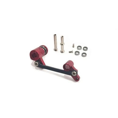 TIAJTHYD 144001 for wlt-oys 124019 124017 rc Auto Metall Upgrade Teile Legierung lenkung Set wltoys 144001 124019 124017 zubehör Teil(Rood) von TIAJTHYD