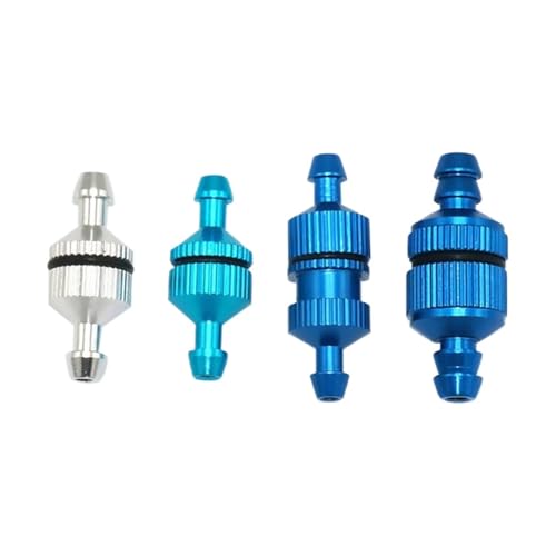 TIAJTHYD 1Pc Alu Kraftstofffilter D5 D6 Nitro/Glow for RC Modell Flugzeug/Auto RC Zubehör(1 pc D5x25silver) von TIAJTHYD
