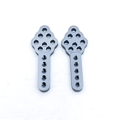 TIAJTHYD 2/4 STÜCKE for CNC-Metall-Stoßdämpferhalterung Höhenwinkelständer for Axial SCX10 90046 D90 D110 RC Crawler Car(Titanium 2pcs) von TIAJTHYD