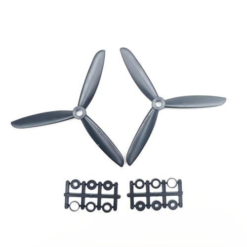 TIAJTHYD 2/4 Stücke for Prop 5030 5045 6030 6045 6x4,5 Schwarz 3-Blatt Propeller Requisiten CW CCW for 250 FPV Racing Quadcopter ZMR210(2Pcs 5045 3-Blade) von TIAJTHYD