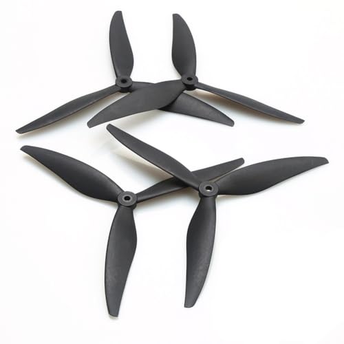 TIAJTHYD 2 Paar Carbon Tracker for Nylon 3-Blatt-Propeller 7040 7 Zoll 8040 8 Zoll 9045 9 Zoll 1050 10 Zoll for RC Multirotor FPV Drone(7040) von TIAJTHYD