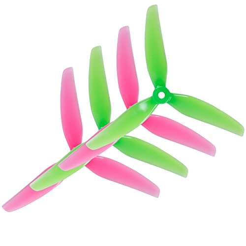 TIAJTHYD 2 Paar for HQP-ROP Ethix S3 Propeller 5 Zoll Wassermelone FPV Requisiten von TIAJTHYD