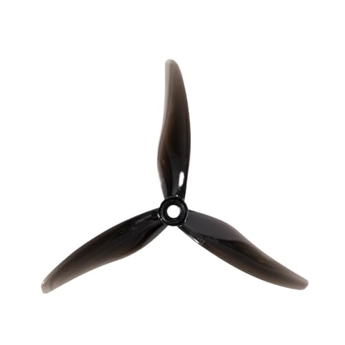 TIAJTHYD 2 Pairs 51477 5,1X4,77 X3 3-Blatt PC Propeller for RC FPV Racing Freestyle 5 Zoll Drohnen Ersatz DIY Teile(2Pairs Black) von TIAJTHYD