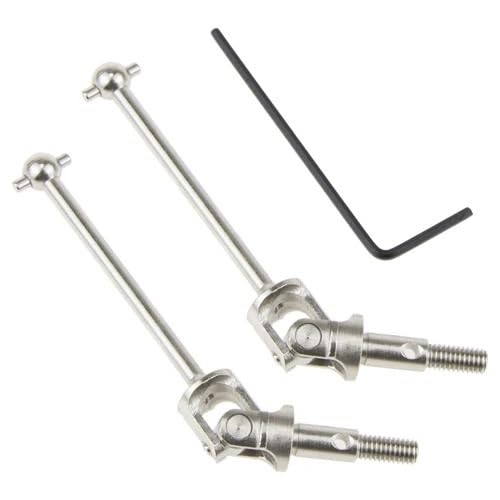 TIAJTHYD 2 stücke CVD Joint Dogbone Übertragung Antriebswelle 102015 106015 108015 for 1/10 HSP 94101 94102 94123(Silver 102015 84.5mm) von TIAJTHYD