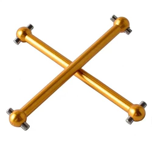 TIAJTHYD 2 stücke Vordere und Hintere Antriebswelle Hundeknochen 52mm Lang for Wlt-oys RC Modellauto Spielzeug 1/18 A949 A959 A969 K929(Titanium) von TIAJTHYD