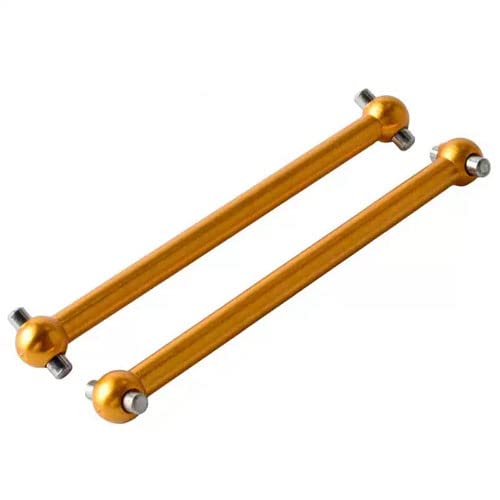 TIAJTHYD 2 stücke Vordere und Hintere Antriebswelle Hundeknochen 52mm Lang for Wlt-oys RC Modellauto Spielzeug 1/18 A949 A959 A969 K929(Yellow) von TIAJTHYD