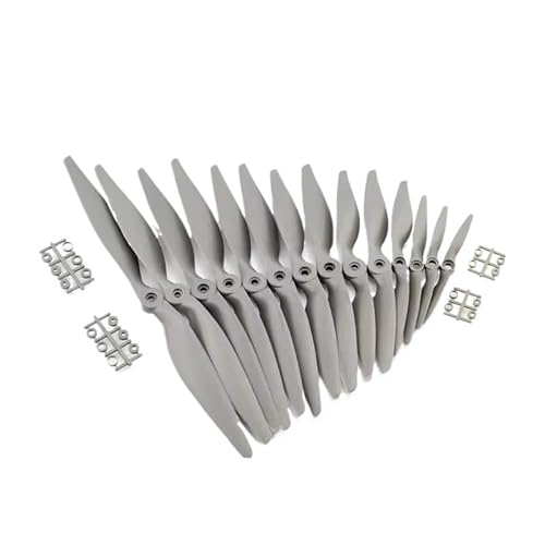 TIAJTHYD 2 stücke for APC Nylon Propeller 5x5/6x4/7x5/8x4/8x6/9x6/10x5/10x7/11x5.5/12x6/13x6.5/14x7/16x8/17x10 Requisiten for RC Modell Flugzeug(2pcs 5050 CCW) von TIAJTHYD