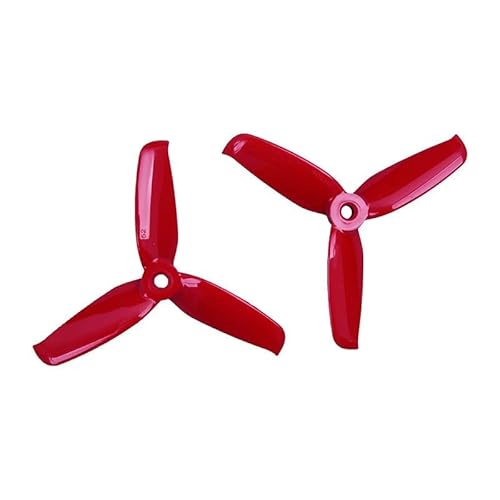 TIAJTHYD 4 Farben 4052 4.0x5.2 for FPV PC 3 Propeller Prop Blade CW CCW Welle durch die Maschine mehr Spezialmotor 2204(2 Pair(Red)) von TIAJTHYD