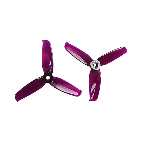 TIAJTHYD 4 Farben 4052 4.0x5.2 for FPV PC 3 Propeller Prop Blade CW CCW Welle durch die Maschine mehr Spezialmotor 2204(2 Pair(Transparent)) von TIAJTHYD