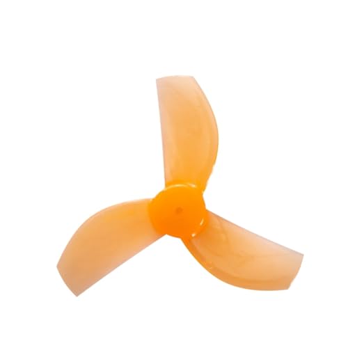 TIAJTHYD 4 Paar 35 mm-3 35 mm 3-Blatt PC Micro Propeller 1,0 mm for RC FPV Racing Freestyle FPV Tinywhoop Drohnen 08028 Motoren DIY Teil(Orange 4pair) von TIAJTHYD