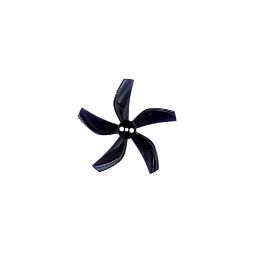 TIAJTHYD 4 Paare 8 Stücke D51 2020 2x2x5 2 Zoll 50,3mm 5-Blatt PC Propeller 1,5mm for RC FPV Racing Freestyle Tinywhoop BETA85X Drone(Clear Gray) von TIAJTHYD