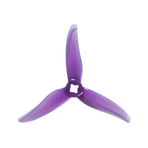 TIAJTHYD 4 STÜCKE/2 Paare 3520 3,5 X2X3 3-Blatt PC Propeller for RC FPV Freestyle 3,5 Zoll Cinewhoop Gefasste Drohnen DIY Teile(2pairs Purple) von TIAJTHYD