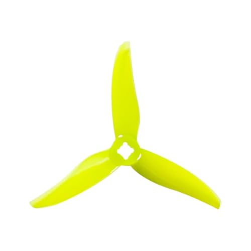 TIAJTHYD 4 STÜCKE/2 Paare 3520 3,5 X2X3 3-Blatt PC Propeller for RC FPV Freestyle 3,5 Zoll Cinewhoop Gefasste Drohnen DIY Teile(2pairs Yellow) von TIAJTHYD
