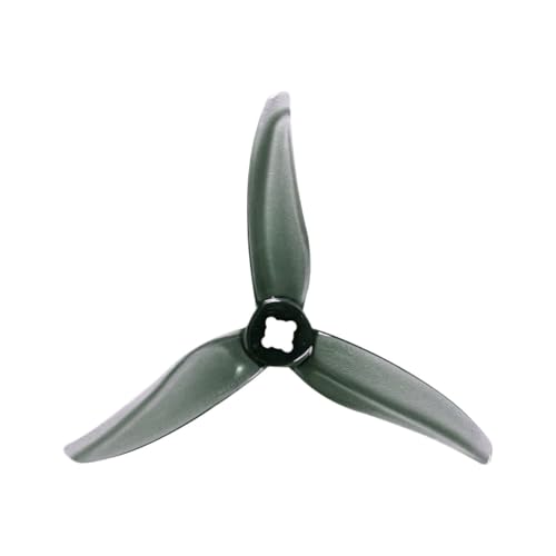 TIAJTHYD 4 STÜCKE/2 Paare for Hurricane 3520 3,5 X2X3 3-Blatt-PC-Propeller for RC FPV Freestyle 3,5 Zoll Cinewhoop-gefasste Drohnen DIY-Teile(2pairs Clear Grey) von TIAJTHYD