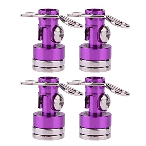 TIAJTHYD 4 stücke Magnetische Stealth Unsichtbare Karosseriepfostenhalterung Kontaktieren Shell Spalte + Clips for 1/10 RC Drift Auto HSP Sakura Redcat 02010(Purple) von TIAJTHYD