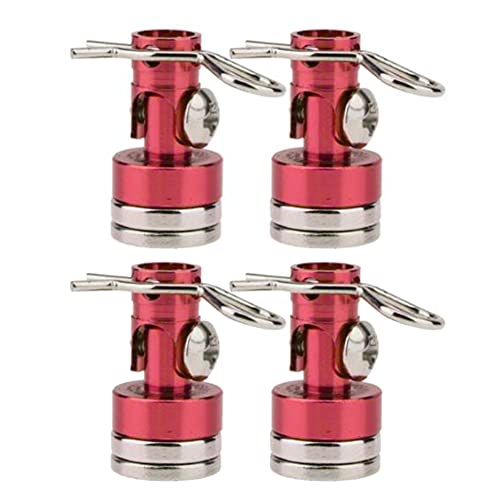 TIAJTHYD 4 stücke Magnetische Stealth Unsichtbare Karosseriepfostenhalterung Kontaktieren Shell Spalte + Clips for 1/10 RC Drift Auto HSP Sakura Redcat 02010(Rood) von TIAJTHYD