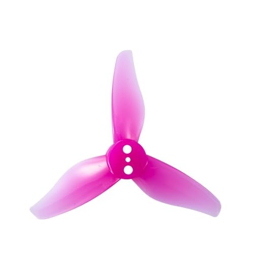 TIAJTHYD 4Pairs 2023 2X2.3X3 3-Blatt-Zahnstocherpropeller 1mm 1,5mm for RC FPV Racing Freestyle 2-Zoll-Zahnstocherdrohnen(Roes Red 1mm) von TIAJTHYD