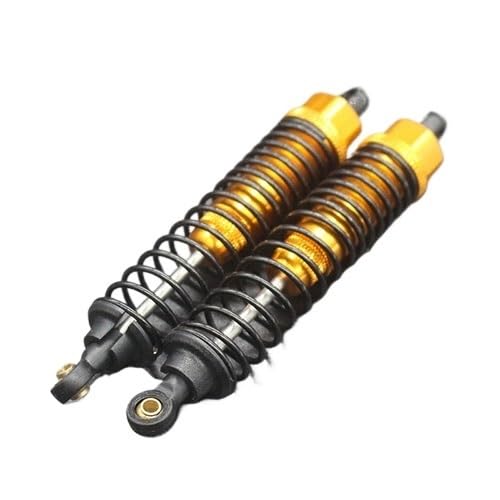 TIAJTHYD Aluminiumlegierung 98mm Stoßdämpfer Dämpfer 94166 94106 94107 94155 94170 for HSP 1/10 RC Crawler Auto(Yellow) von TIAJTHYD