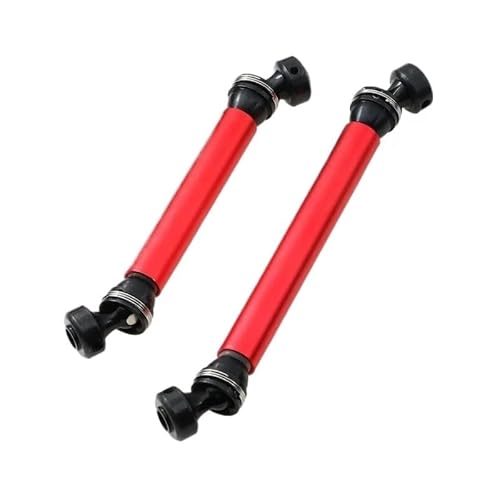 TIAJTHYD Control RC Auto Metall cvd antriebswelle vorne hinten Combo for Axial 1/10 RBX10 Ryft 4WD Option Upgrade Teile(Rood) von TIAJTHYD