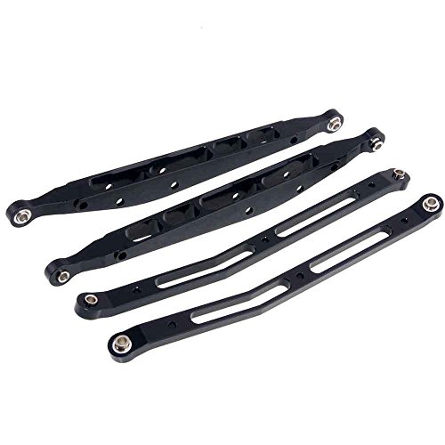 TIAJTHYD Für AX31109 schwarzes Aluminium Yeti 4 Glieder-Set für 1:10 4WD RR10 Bomber AX90048 von TIAJTHYD