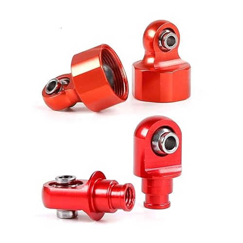 TIAJTHYD Für RC-Auto-Gas-Upgrade-Teile, CNC-Metall, 8 mm, oberer oder unterer Stützarm für Stoßdämpfer, für 1/5 HPI ROFUN ROVAN KM BAJA 5B 5T 5SC (oben unten rot) von TIAJTHYD