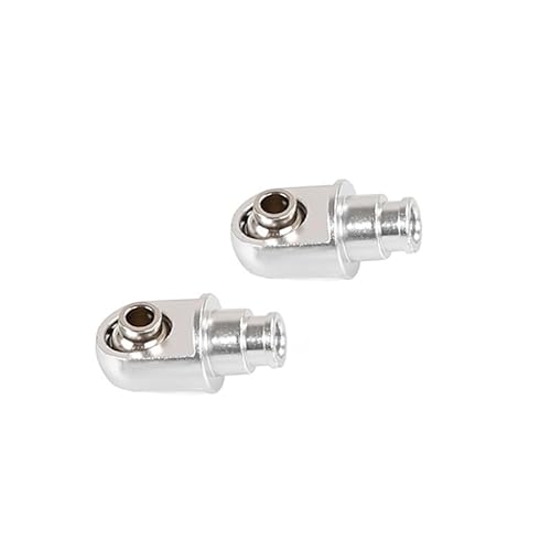 TIAJTHYD Für RC-Auto-Gas-Upgrade-Teile, CNC-Metall, 8 mm, oberer oder unterer Stützarm für Stoßdämpfer, für 1/5 HPI ROFUN ROVAN KM BAJA 5B 5T 5SC (unten silberfarben) von TIAJTHYD