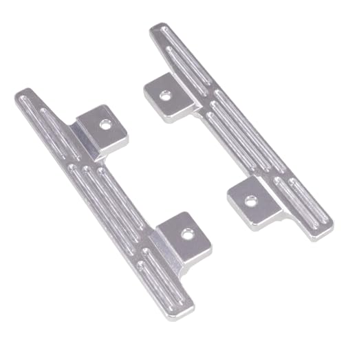 TIAJTHYD MN82 LC79 MN78 Aluminium Seitenpedal Modifikation Links Rechts Fußpedale for 82 1/12 RC Crawler Auto Ersatz Upgrade Teile(Silver) von TIAJTHYD