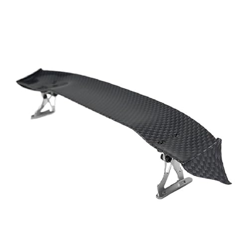 TIAJTHYD Maßstab 1/10 for RC-Auto, Kunststoff-Heckflügel, Spoiler, Kohlefasermuster mit Aluminium-Unterstützung, Drift On Road Touring Model Hobby(Rood) von TIAJTHYD