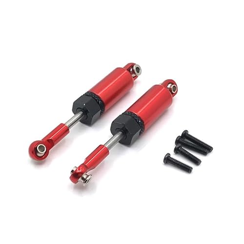 TIAJTHYD Metall Hydraulische Stoßdämpfer for WLt-oys 184011 A949 A959 A969 A979 K929 RC Auto Teile(Rood) von TIAJTHYD