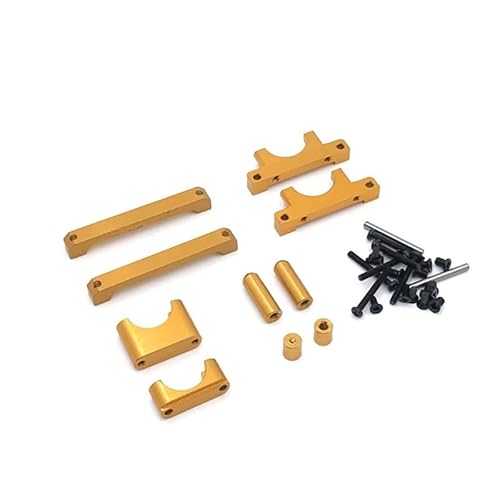 TIAJTHYD Metall Upgrade Retrofit Grundplatte Teile for WLt-oys 184011 A949 A959 A969 A979 K929 RC Auto Teile(Yellow) von TIAJTHYD