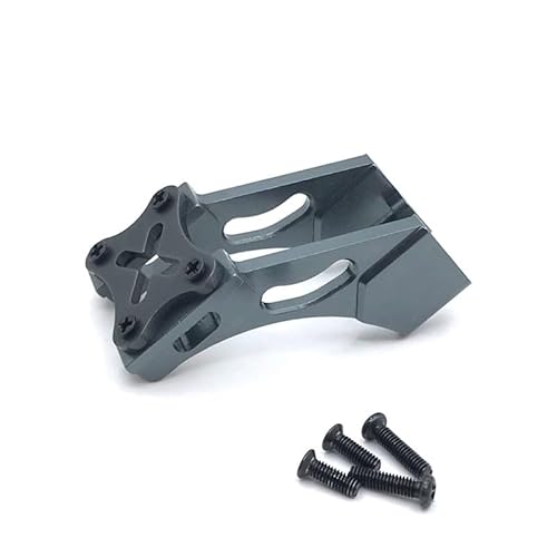 TIAJTHYD Metall Upgrade Retrofit Schwanz Platte Halterung for WLt-oys 1/14 144010 144001 1/12 124017 124019 RC Auto Teile(Dark Grey) von TIAJTHYD