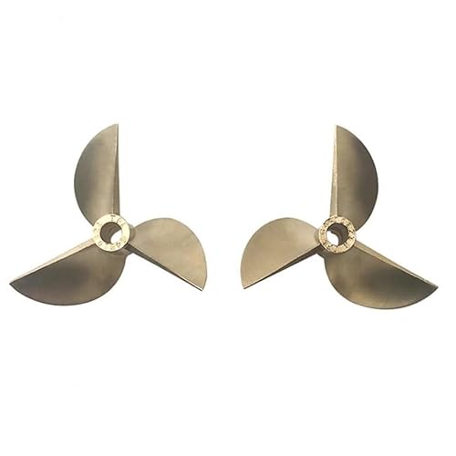 TIAJTHYD Sport Class Hochpräziser Dreiblattpropeller Durchmesser = 4,76 mm T = 48 mm Kupferpropeller for RC-Boot(OD48mm ID4.76m CCW) von TIAJTHYD