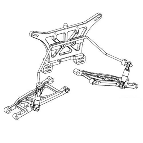 TIAJTHYD Vorne und Hinten Breite Sway Bar Anti Roll Bar Kit for Trax-xas Slash 2WD for 1/10 RC Auto Upgrades Teile Zubehör von TIAJTHYD