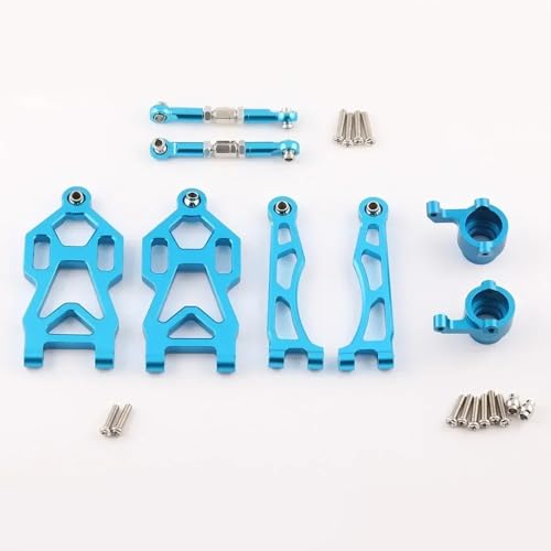 TIAJTHYD for 1/16 SCY SG116 MAX SG116 PRO Modell Aluminium Legierung Upgrade Teile for RC Auto OP Zubehör Crawler Truck Buggy(4 PCS-Blue) von TIAJTHYD