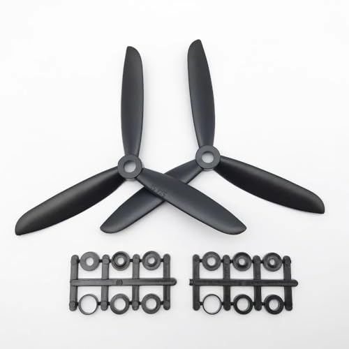 TIAJTHYD for 1/2 Pairs 5045/6045 3-Blade Propeller 5x4.5 6x4.5 CW CCW for RC FPV Drone Airplane Fixed Wing Part(1 Pair 5045) von TIAJTHYD