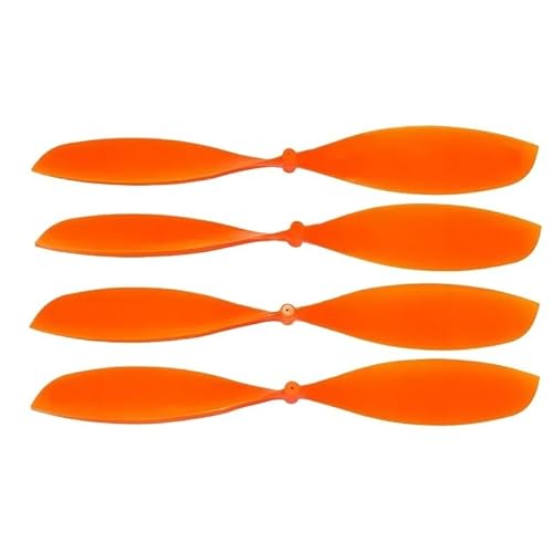 TIAJTHYD for 10 Pcs Propeller 6-12 Inch for RC Rubber Band Powered Aircraft Model Orange/Silver Grey/Black Color for RC Model Plane(10pc 10.5inch Orange) von TIAJTHYD