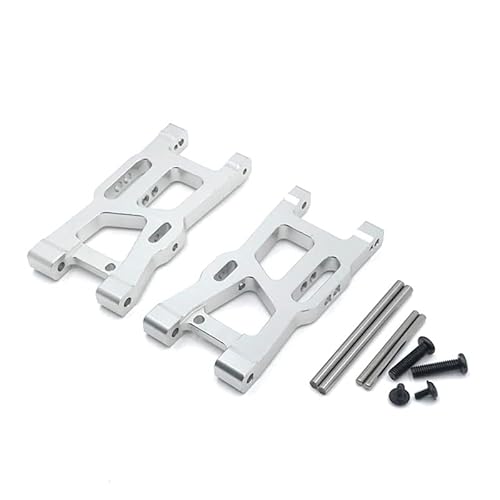 TIAJTHYD for 144010 124019 124017-16-18 144001-02 RC Auto Upgrade Front schaukel arm Front Suspension Arme(Silver) von TIAJTHYD