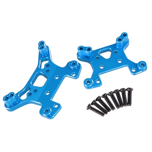 TIAJTHYD for 144016 144018 1/14 1/12 RIaarIo 1/14 1/12RC Auto Metall Upgrade Zubehör Vorder- und Hinterradaufhängung Klammern(Blauw) von TIAJTHYD