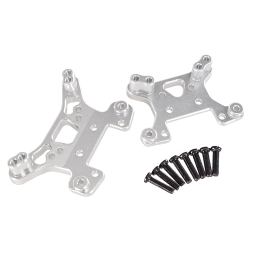 TIAJTHYD for 144016 144018 1/14 1/12 RIaarIo 1/14 1/12RC Auto Metall Upgrade Zubehör Vorder- und Hinterradaufhängung Klammern(Silver) von TIAJTHYD