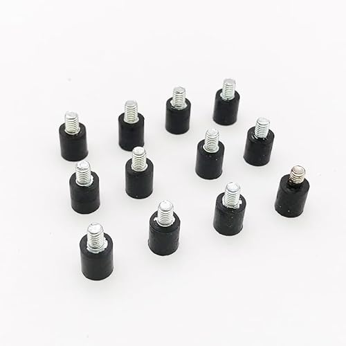 TIAJTHYD for 4/8PCS M2 M3 2/3mm FPV CC3D F3 F4 F7 Flight Controller Anti-Vibration Shock Absorbing Rubber Column Fixed Screw for RC DIY Drone(12PCS M3) von TIAJTHYD