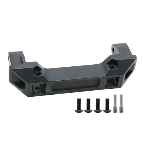 TIAJTHYD for TRX4 Stoßstangenhalterungen CNC-Aluminiumlegierung TRX4 Vorder- und Hintere Stoßstangenhalterung for 1/10 RC Crawler TRX-4 Upgrade(Black Front Mount) von TIAJTHYD