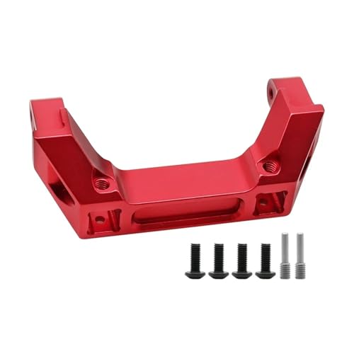TIAJTHYD for TRX4 Stoßstangenhalterungen CNC-Aluminiumlegierung TRX4 Vorder- und Hintere Stoßstangenhalterung for 1/10 RC Crawler TRX-4 Upgrade(Red Rear Mount) von TIAJTHYD