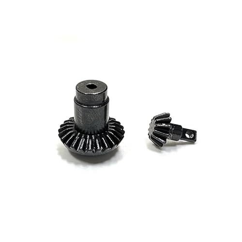 TIAJTHYD for Xiaoqi 1/24 FCX24 RC Auto Metallgetriebeteile Upgradeteile Brückengetriebe Stahlgetriebe(Light Grey) von TIAJTHYD