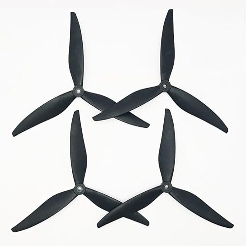 for 2Pair(2CW+2CCW) 8040/9045/1050 8/9/10 inch 3-Blade Propellers Black-Carbon Reinforced Nylon for RC Long Range Big Drones Part(2Pairs 9045) von TIAJTHYD