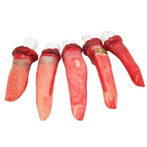 Halloween Deko Blutige Requisiten 5 Stück Gefälschte Hand Finger Angst Abgetrennte Finger Künstliche Organe Gebrochene Körperteile Dekoration Halloween Horror Blutig Getrennten Halloween Requisiten Halloween Deko Blutige Requisiten 5 Stück Gefälschte Hand Finger Angst Abgetrennte Finger Künstliche Organe Gebrochene Körperteile Dekoration Halloween Horror Blutig Getrennten Halloween Requisiten von TIANHOO