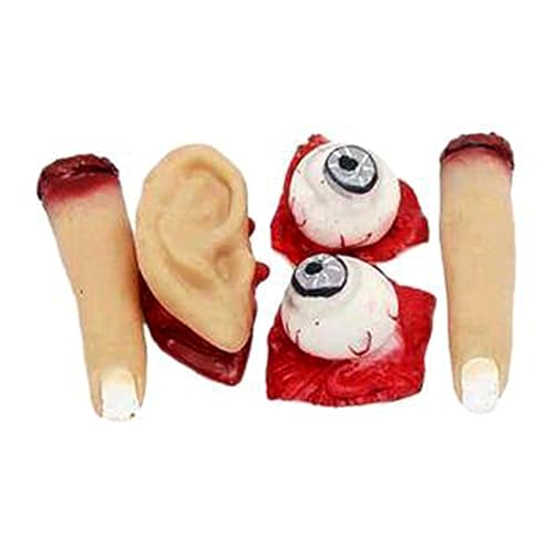 TIANHOO Halloween Deko Blutige Requisiten Blutiger Augapfel Blutiger Ohr Fake Finger Künstliche Organe Gebrochene Körperteile Dekoration Halloween Horror Blutig Getrennten Halloween Requisiten TIANHOO Halloween Deko Blutige Requisiten Blutiger Augapfel Blutiger Ohr Fake Finger Künstliche Organe Gebrochene Körperteile Dekoration Halloween Horror Blutig Getrennten Halloween Requisiten von TIANHOO