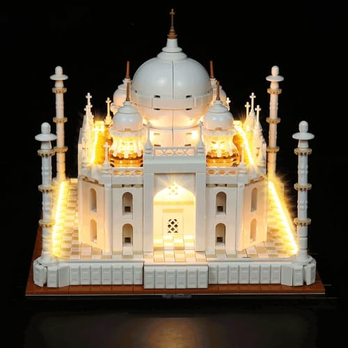 TIANQING Licht-Kit für Lego 21056 Architecture Taj Mahal, Lichtset kompatibel mit LEGO 21056 Sammlerbaustein-Modell (nur Licht, kein Bauset) (klassische Version) von TIANQING