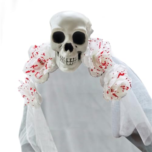 TIANQUXNGI Cosplay-Kostüm-Haarbänder, einzigartige Halloween-Kopfbedeckung, blutiger Handschleier, Haarband für Erwachsene und Jugendliche von TIANQUXNGI